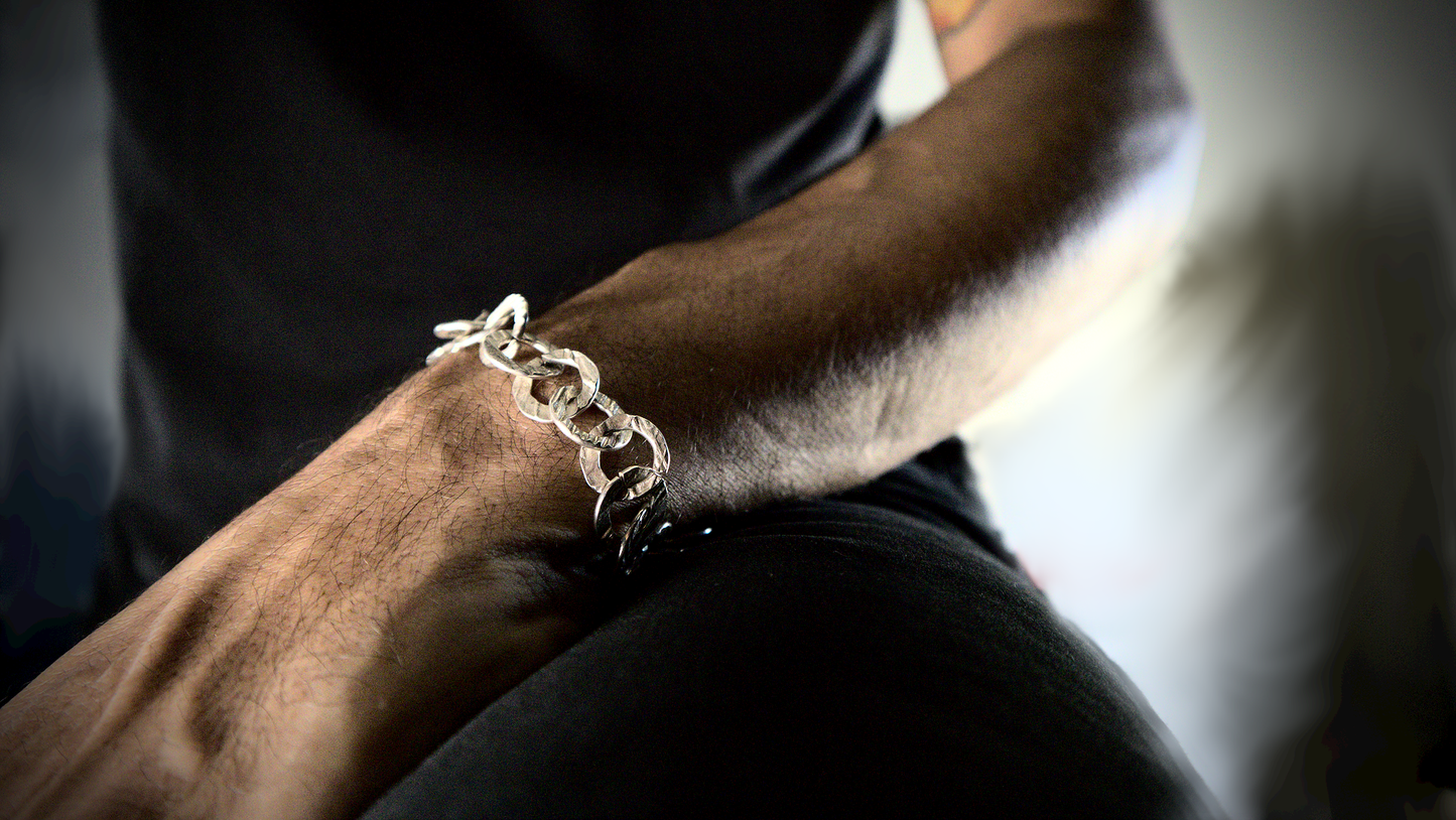 The Raw Silver Bracelet